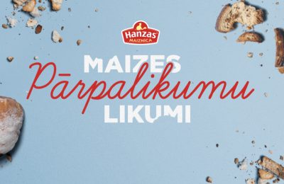 Liec lietā maizes pārpalikumus