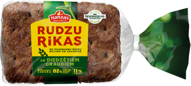 Darbinieku iecienītākā maize: 44% Rudzu Rikas